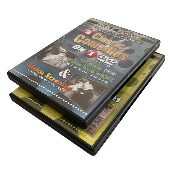 LOT of 2 DVD Set Classic Comedies Abbott Costello Laurel Hardy Hope Crosby Lewis - Picture 9 of 12